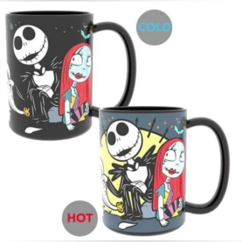 Nightmare Before Christmas Color Changing Coffee Mug 15oz Zaks *Brand New* LOVE
